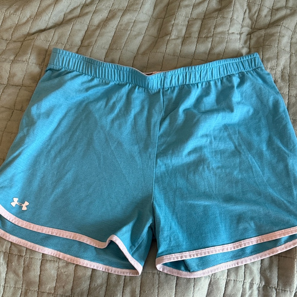 Under Armour Youth Teal Athletic Shorts